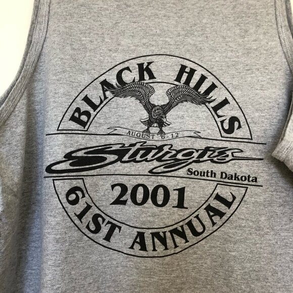 𝅺VINTAGE Sturgis South Dakota Biker Tank Top Cotton - Picture 5 of 8